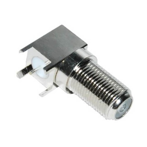 F Connector Coax RF Female Bulkhead for PCB Mount 75Ω