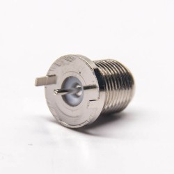 F Connector Coaxial Straight Female Through Hole for PCB Mount