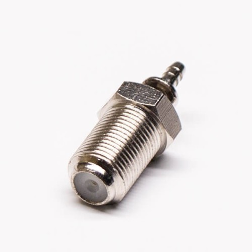 F Connector Crimp Female Straight Bulkhead for Cable RG316