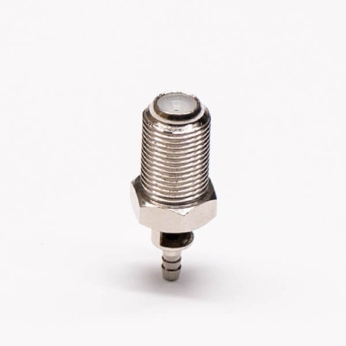 F Connector Crimp Female Straight Bulkhead for Cable RG316
