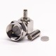 F Connector Crimp Type Angled for Cable RG179 F Connector Crimp Type Angled for Cable RG179