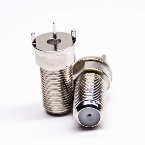 F Connector Female PCB Straight Through hole
