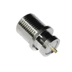 F Connector Female Straight Bulkhead Coax for Panel Mount