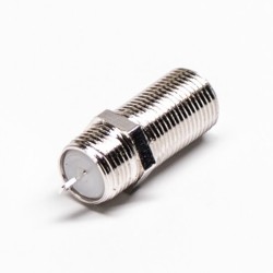 F Connector Female Straight Connector Solder Type Rear Panel Mount