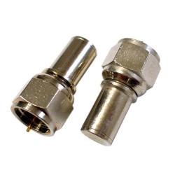 F Connector Male Brass Plating Nickel