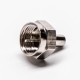 F Connector Male RF Connector Load Straight Nickel Plated