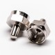F Connector Male RF Connector Load Straight Nickel Plated