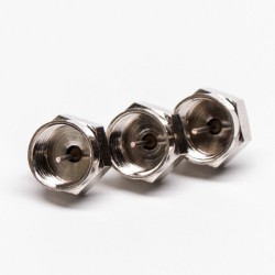 F Connector Male RF Connector Load Straight Nickel Plated