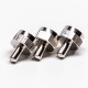 F Connector Male RF Connector Load Straight Nickel Plated