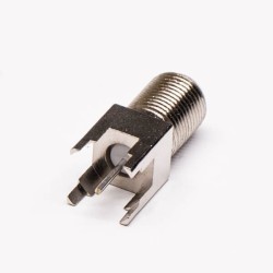 F Connector PCB Mount Straight Female 75Ohm for PCB