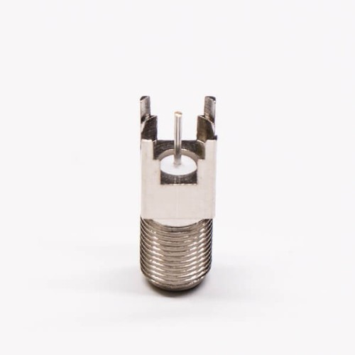 F Connector PCB Mount Straight Female 75Ohm for PCB