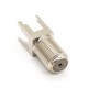 F Connector PCB Mount Straight Female 75Ohm for PCB