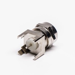 F Connector Plug Straight Through Hole for PCB Mount