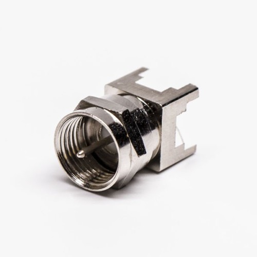 F Connector Plug Straight Through Hole for PCB Mount