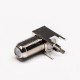 F Connector Right Angle Female Bulkhead Through Hole for PCB Mount