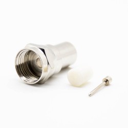 F Connector to Male Coax Straight for 3C2V