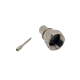 F Connector to Male Coax Straight for 3C2V