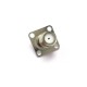 F Jack Female 4 Holes Flange Solder Panel Mount RF Connector 17.5*17.5