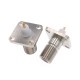 F Jack Female 4 Holes Flange Solder Panel Mount RF Connector 17.5*17.5