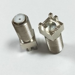 F Jack Female Solder Edge1.9mm PCB Mount RF Coaxial Connector