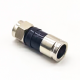 F Male Connector Black Plug Straight Connector Compression Type for RG6 F Male Connector Black Plug Straight Connector Compression Type for RG6