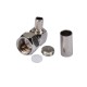 F Plug Male Right Angle Crimp RF Coaxial Connector for Cable LMR195/RG58