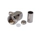 F Plug Male Right Angle Crimp RF Coaxial Connector for Cable LMR195/RG58