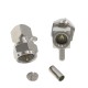 F Plug Male Right Angle RF Coaxial Connector Adapter for Cable RG179/RG316/RG174