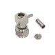 F Plug Male Right Angle RF Coaxial Connector Adapter for Cable RG179/RG316/RG174