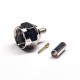 F Type 180 Degree Connectror Plug Male Pin Threaded Type Crimp Type for Cable F Type 180 Degree Connectror Plug Male Pin Threaded Type Crimp Type for Cable