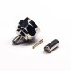 F Type 180 Degree Connectror Plug Male Pin Threaded Type Crimp Type for Cable F Type 180 Degree Connectror Plug Male Pin Threaded Type Crimp Type for Cable