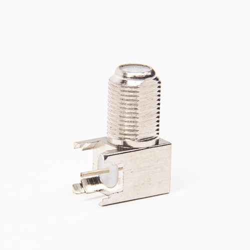 F Type Connector 90 Degree Female Through Hole for PCB Mount F Type Connector 90 Degree Female Through Hole for PCB Mount
