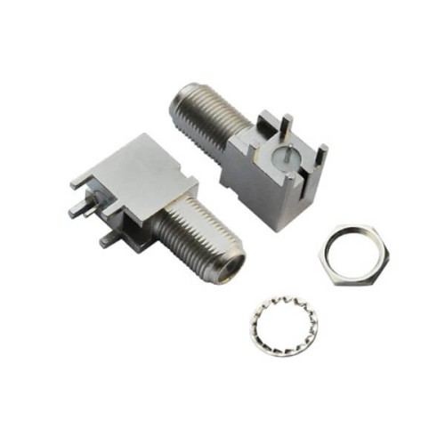 F Type Connector Bulkhead Jack RF Coax for PCB F Type Connector Bulkhead Jack RF Coax for PCB