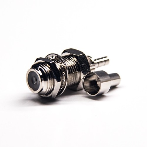 F Type Connector Bulkhead Straight Female Crimp Window Solde for Coaxial Cable F Type Connector Bulkhead Straight Female Crimp Window Solde for Coaxial Cable