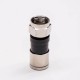 F Type Connector for RG6 Cable Coaxial Straight Plug Compression Type F Type Connector for RG6 Cable Coaxial Straight Plug Compression Type