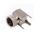 F Type Connector Male Right Angle Through Hole PCB Mount F Type Connector Male Right Angle Through Hole PCB Mount