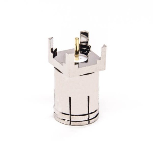 F Type Connector PCB Mount Male Straight Through Hole F Type Connector PCB Mount Male Straight Through Hole