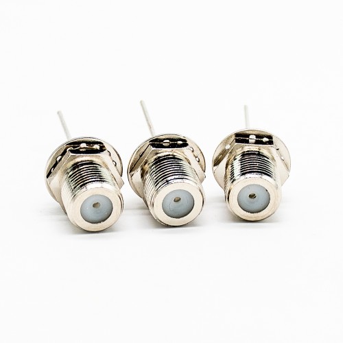 F Type Connector to TV Straight Female for Panel Mount F Type Connector to TV Straight Female for Panel Mount
