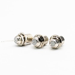 F Type Connector to TV Straight Female for Panel Mount