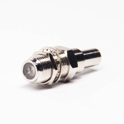 F Type Crimp Connector Female 180 Degree Bulkhead F Type Crimp Connector Female 180 Degree Bulkhead
