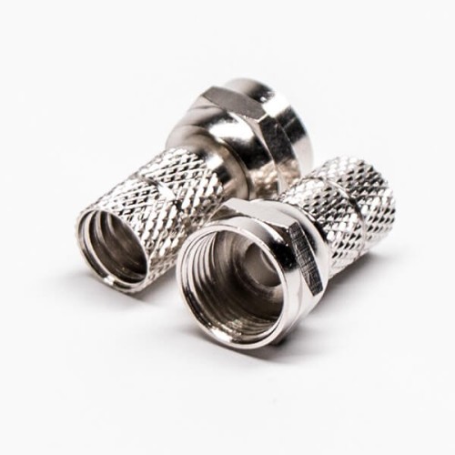 F Type for RG59 Coaxial Connector Male Straight Connector Solder Type F Type for RG59 Coaxial Connector Male Straight Connector Solder Type