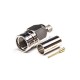 F Type Male Coaxial Connector Straight Crimp Type for Coaxial Cable F Type Male Coaxial Connector Straight Crimp Type for Coaxial Cable
