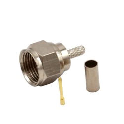 F Type Male Connector RF Coaxial Connector Cable TV Plug Crimp for RG179/RG316/RG174