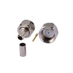 F Type Plug Male RF Coaxial connector TV Connector Crimp for RG60 75-3