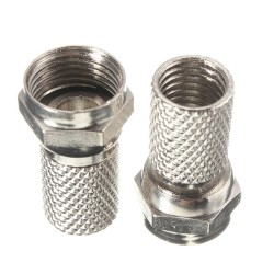 F Type Plug Male TV RF Coaxial Connector 75ohm for Cable 50-5DF/RG60 75-5
