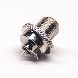 F Type Screw Connector Straight Female Solder Type for Coaxial Cable
