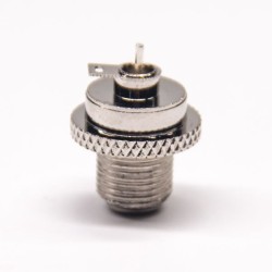 F Type Screw Connector Straight Female Solder Type for Coaxial Cable