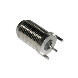 F Type Straight Connector RF Coaxial Bulkhead Female for PCB