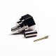 Male F Type Connector 180 Degree Crimp Type Nickel Plating Male F Type Connector 180 Degree Crimp Type Nickel Plating