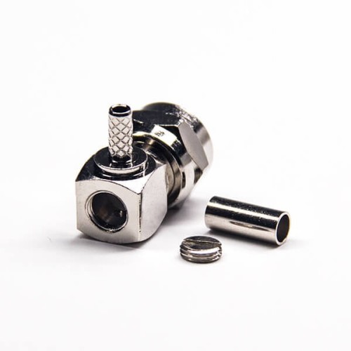 RF Coaxial Connector F Type Right Angled for Coaxial Crimp Type RF Coaxial Connector F Type Right Angled for Coaxial Crimp Type
